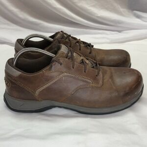 Red Wing Brown Leather Steel Toe Work Shoes Men's US 9.5 2E 6708 Oil Resistant